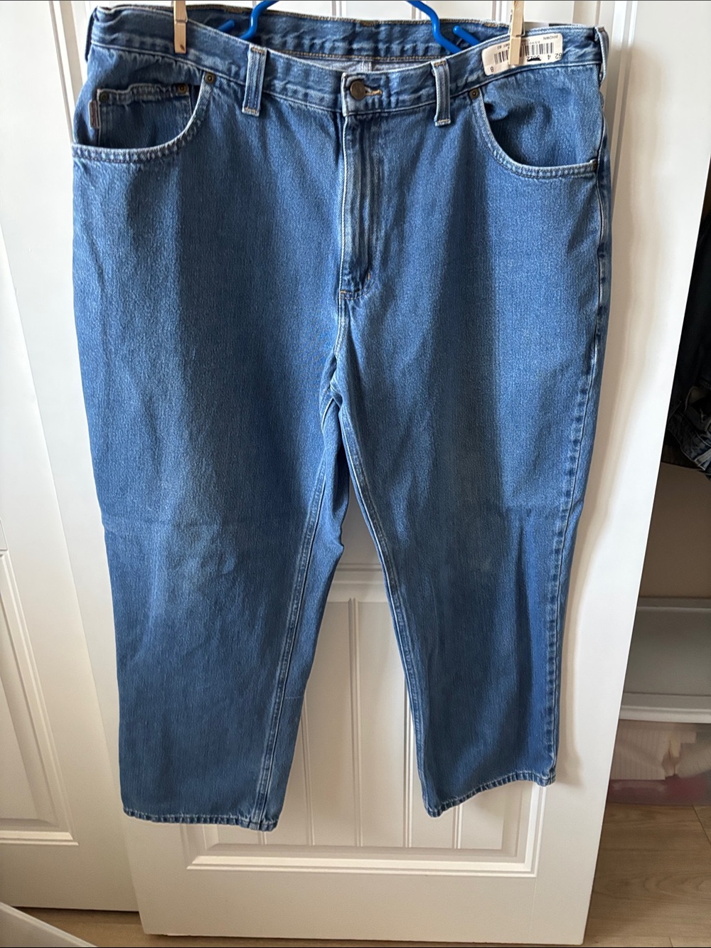 Carhartt Men's Straight-Leg Denim Jeans in Light Blue